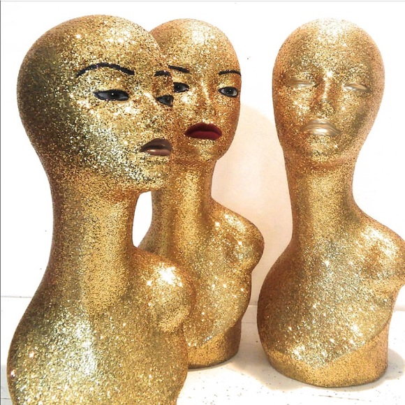 Accessories - Custom Gold Diamond Mannequin Heads